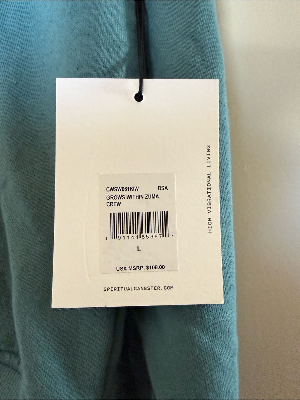 NWT Spiritual Gangster Grows Within Zuma Crew in Dusty Sage Size Large - Picture 10 of 16